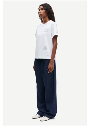 Sacamino ss tee White Scribbles Samsøe